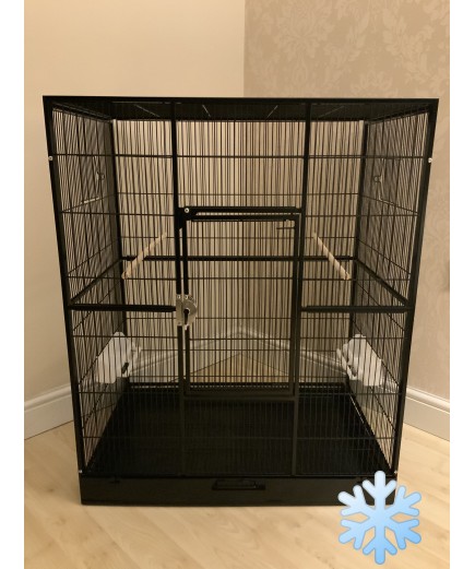 Parrot-Supplies Florida Bird Cage with Stand - Black